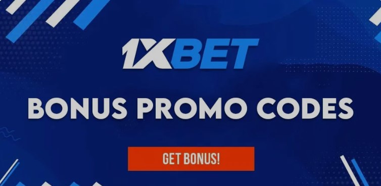 1xBet app promo code image.