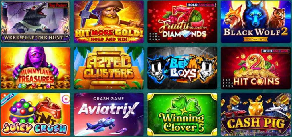 22bet casino games available.