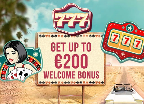 777 casino app welcome bonus image.