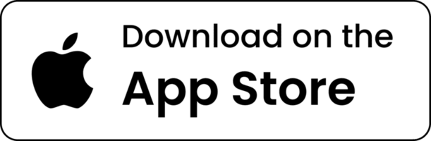 Pulsante di download dell'App Store con sfondo bianco.