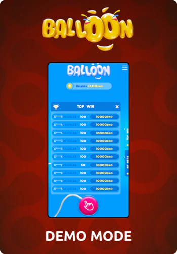 Balloon Crash demo version of the game on mobile.