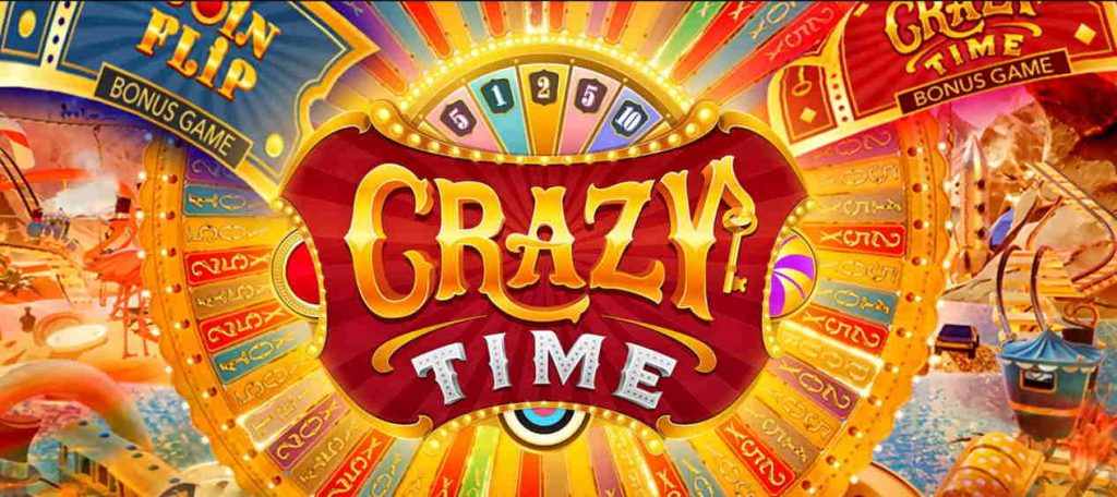 Crazy Time big logo of the game.