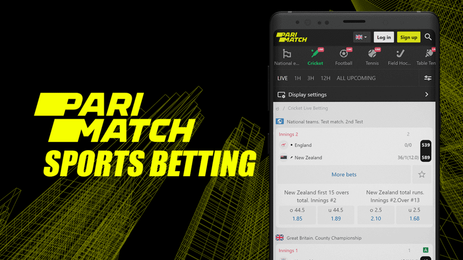 Parimatch sports betting with the app.