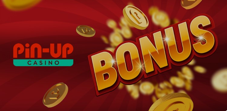 Pin Up bonus image with coins.