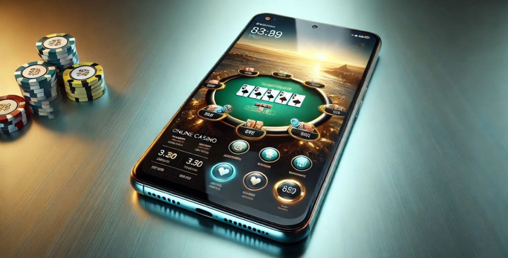 Android casino app launched on the phone.