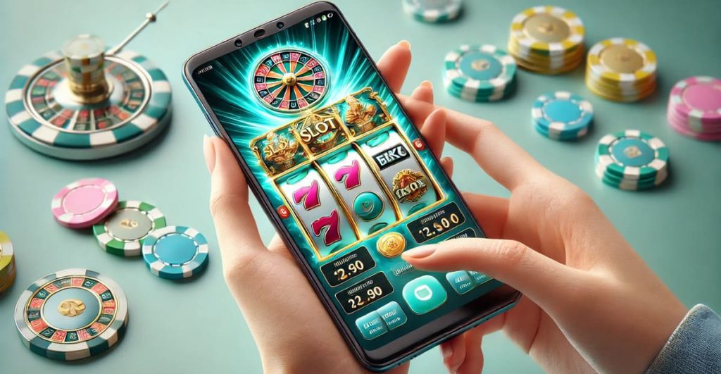 Android casino app with the slot game.