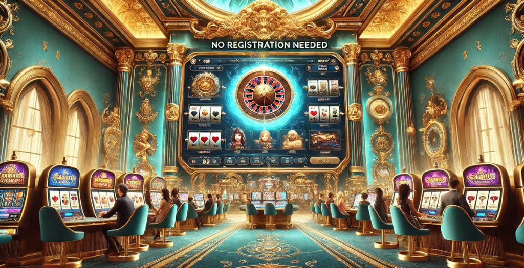 Casino hall without Registration.