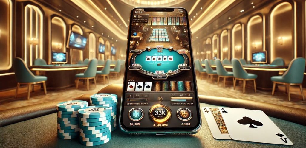 iPhone mobile casino application.