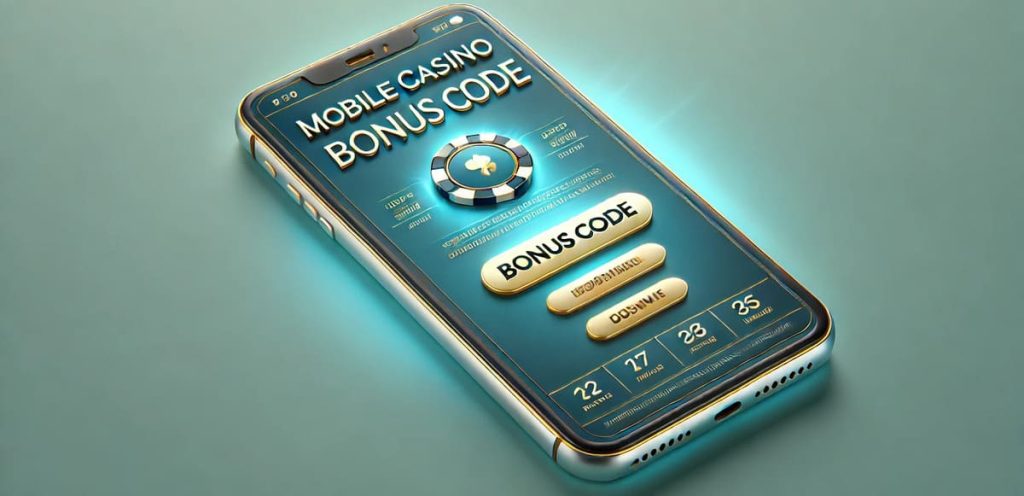 Mobile casino bonus code on the phone.