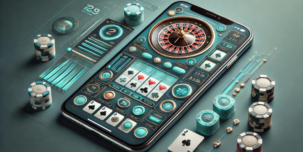 New Casino App on the mobile phone.