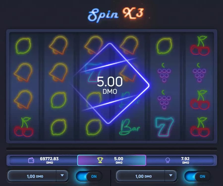 SpinX game demo version.