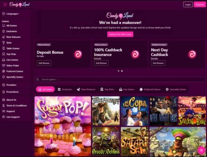 candyland casino mobile site.