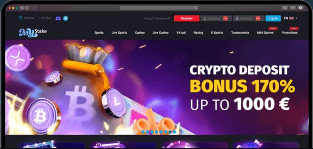 Mystake offers welcome bonus.